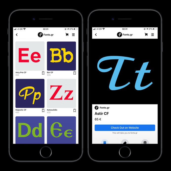 Fonts.gr collaborates with some of the most important foundries and type designers, ensuring that customers receive the highest possible design quality.