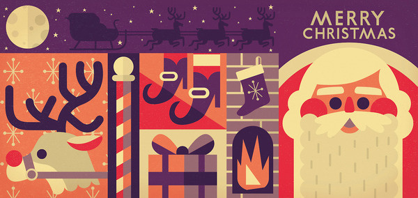 Concertina Christmas #xmas #illustration