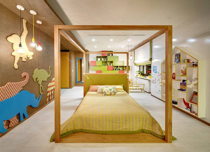 Moscow Apartment Created for a Young Family moscow apartment young family kids room #interior #kigs #design #decor #kids #room