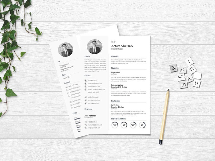 Free Simple Resume Design Template for Job Seeker