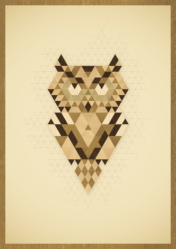 An Owl #wood #illustration #owl #poster