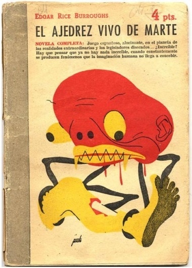 The Chessmen of Mars / 1950 #print #1950 #book #space #leg #mars #illustration #monster