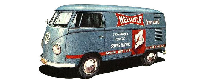vehicle, VW, bus, advertising, vintage