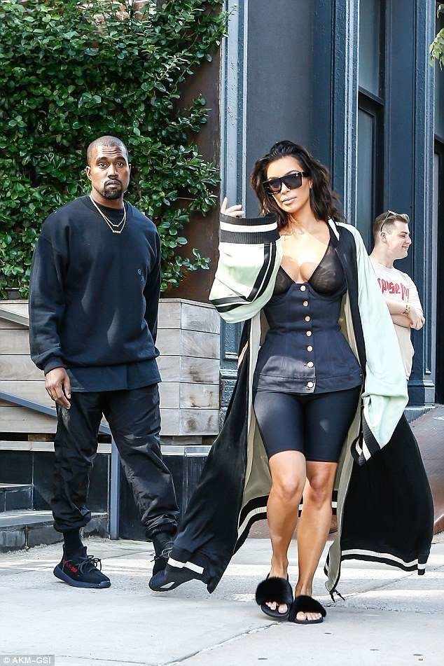 Kanye West and Kim Kardashian