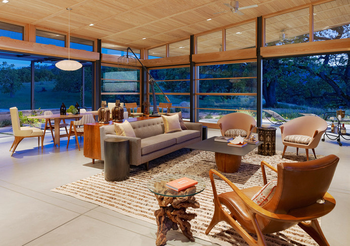 Caterpillar House by Feldman Architecture - www.homeworlddesign. com (4) #ranch #house #california #modern