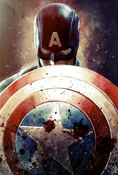 Steve Rogers and his shield, because in Cap's world defense is the best offense?