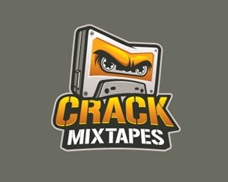 Crack Mixtapes #mixtapes #branding #logopond #crack #logo #tapes