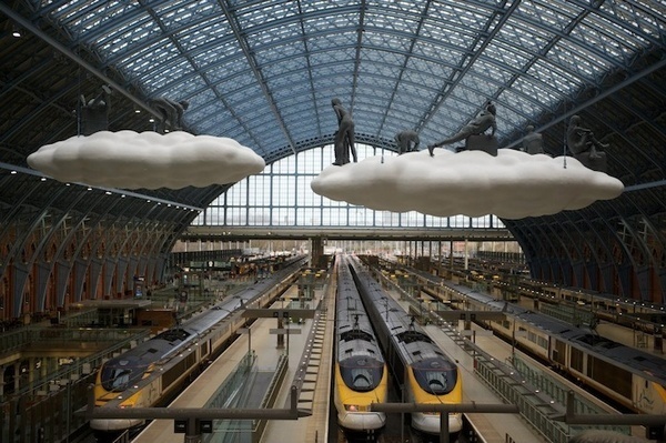 CJWHO ™ #trainstation #cloud #installation #london #design #photography #architecture #art #love