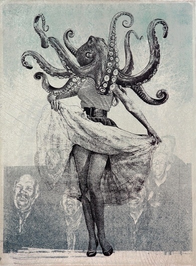 Cinq Un Quatre #jason #octopus #illustration #vintage #cantoro #ephemera