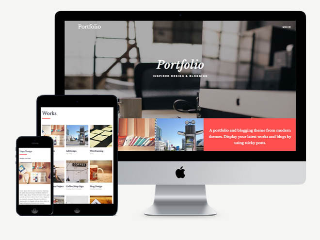 Portfolio : Free Responsive Multipurpose WordPress Theme