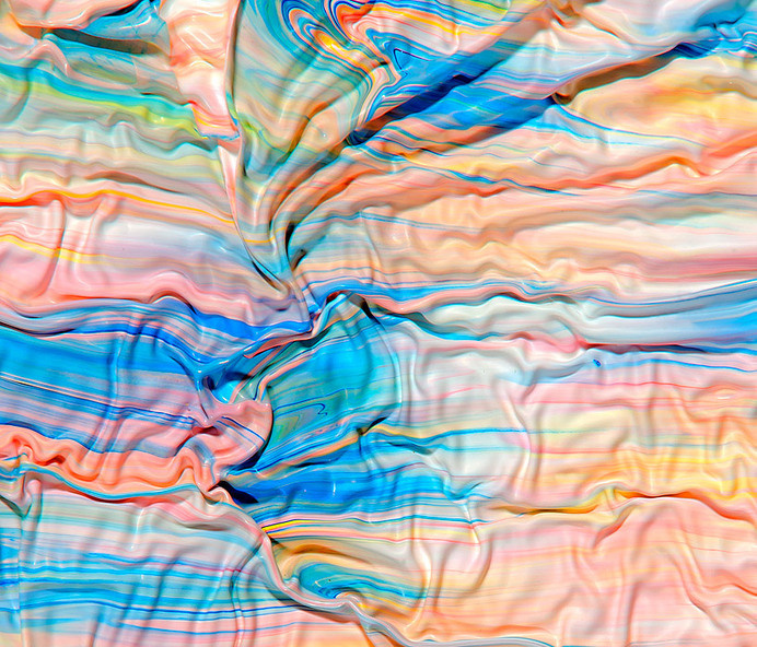 mark lovejoy's surreal spilled paint photos look like stretched taffy #lovejoy