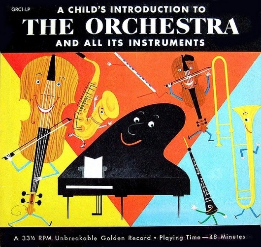 All sizes | A Child's Introduction to the Orchestra | Flickr - Photo Sharing! #design #graphic #cover #illustration #music