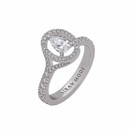 ❤ Nirav Modi Celestial Pear Diamond Ring #luxuryes