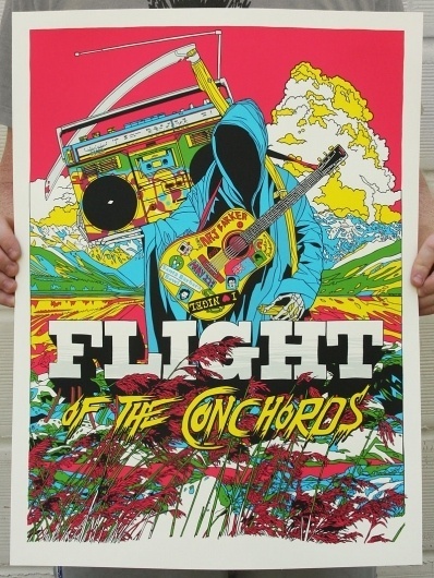 conchords_santabarbara.jpg (800×1063) #flight #of #the #illustration #poster #tyler #stout #conchords