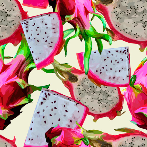 Dragon-fruit Pattern #dragon #pattern #juicy #fruit #summer