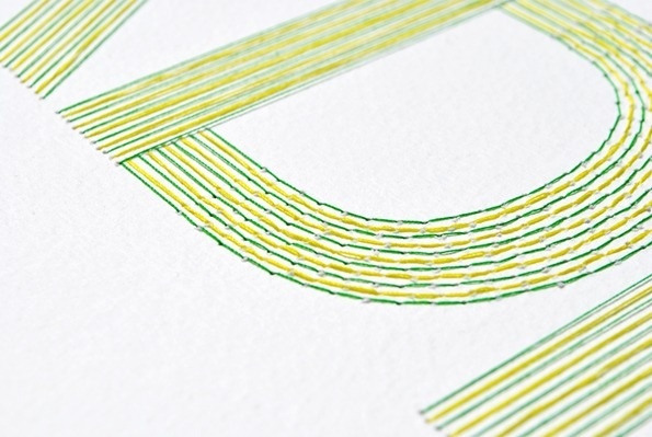 It's Nice That : Peter Crawley's Order Chaos brings us stitch-tastic textual tangles #design