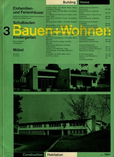 Bauen+Wohnen: Volume 03, Issue 03 | Flickr - Photo Sharing! #swiss #design #graphic #cover #grid #bauen+wohren #magazine #typography