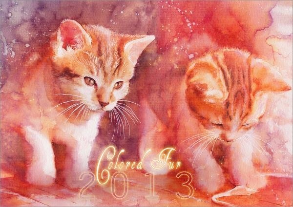 Cat Watercolors by Aurora Wienhold #watercolors #wienhold #cat #aurora