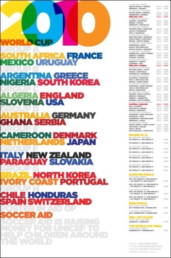 Graphic Design and Web Design Network - World Cup 2010 Posters #poster