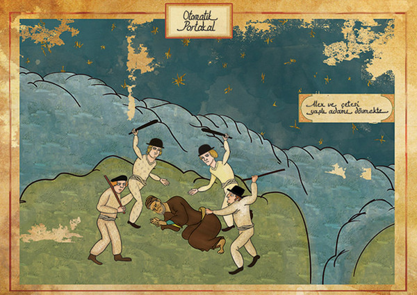 A Clockwork Orange by Murat Palta #illustration #oriental #films #ottoman