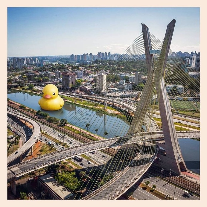#kingkong #octáviofriasbridge #surrealism #postcard #sp