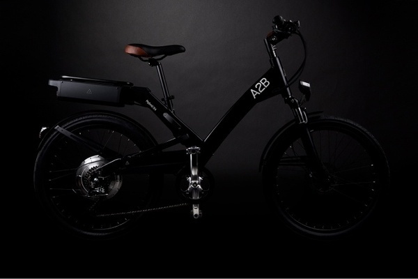 A2B hybrid 24 black bike #bikes #logo #branding #typography