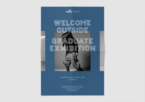 FFFFOUND! #exhibition #blue #poster #grey
