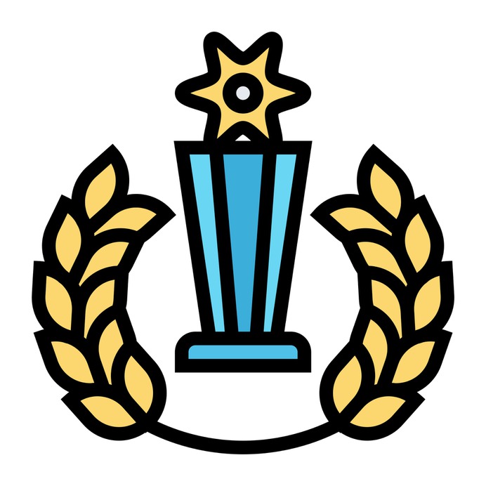 See more icon inspiration related to award, prize, star, win, champion, cup, sports and competition, winner and trophy on Flaticon.