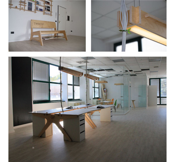 Open source work space #interior #creative #wikihouse #self #office #design #space #wood #made #source #open #light