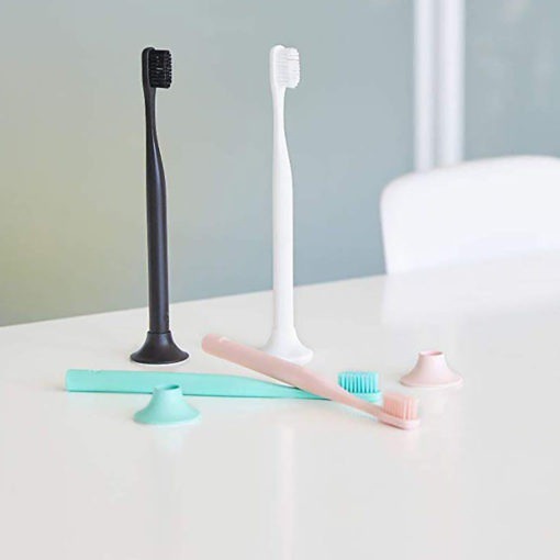 Recycled Toothbrush The Recycled Toothbrush features a handle made from recycled plastic #5, which means you can toss it in a recycling bin like other recyclable plastics.