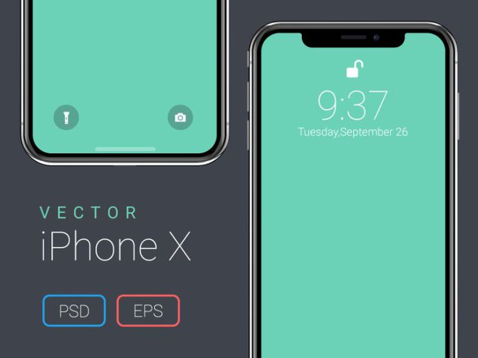 Free Vector iPhone X Mockup