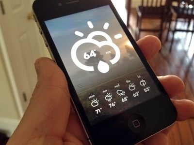 Dribbble - Weather by Bill S Kenney #weather #interface #app #mobile #ios