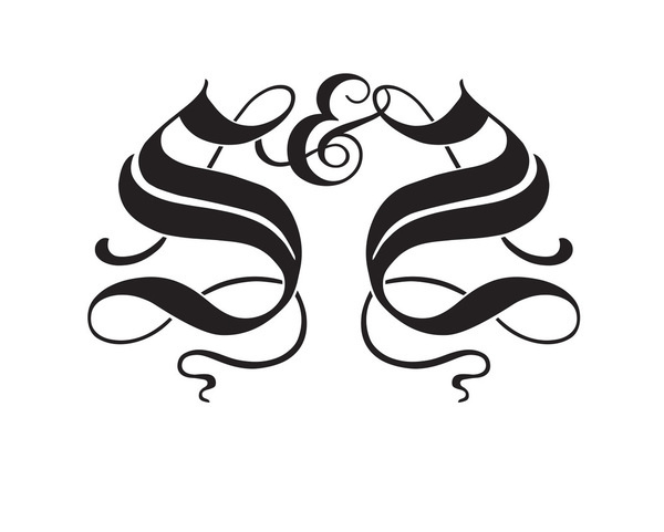 Mongram for Sachin & Sheetal #initials #script #cursive #monogram #logo #blackandwhite