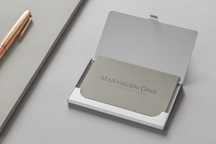 Marangoni Gino | Personal Brand. #lettering #typeface #monogram #logodesign #personalbrand #copper #hotfoil #elegant #sober #businesscards
