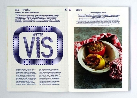 Vis en Vega : Studio Laucke Siebein #halftone #layout #cookbook