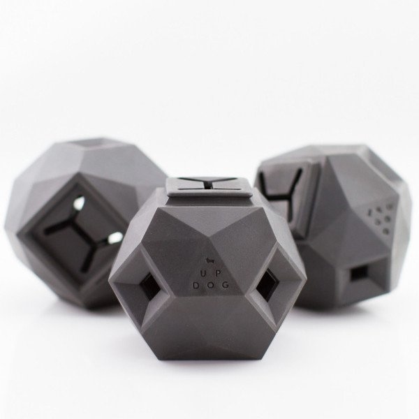 A #dog treat puzzle toy that makes your dog think, and looks great. #productdesign #industrialdesign #modern #geometry