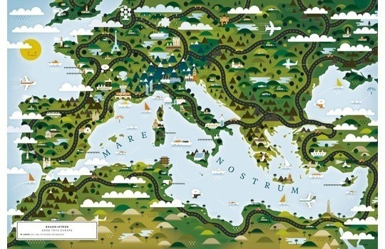 A Map of the World — according to Illustrators and Storytellers #design #graphic #book #illustration #art