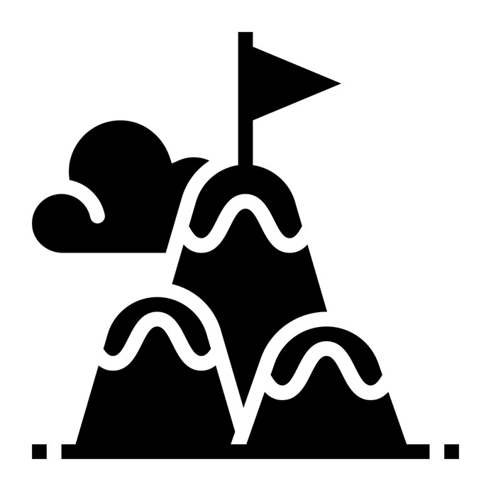 See more icon inspiration related to top, challenge, sports and competition, top of mountain, peaks, mountain peak, adventure, mountains, sports, flag and nature on Flaticon.