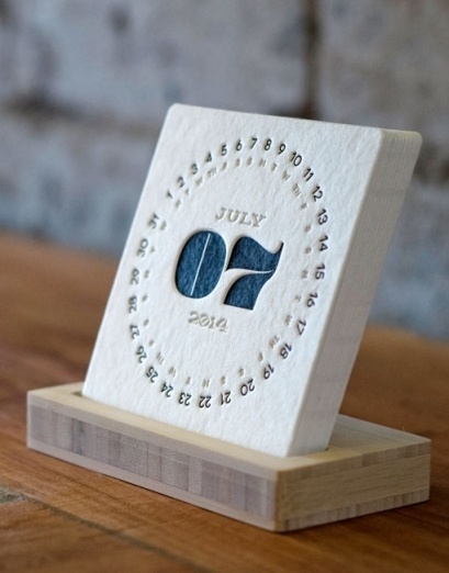 TYPE Letterpress Calendar by iSkelter on The Bazaar #print #calendar #letterpress