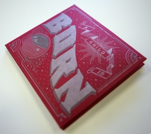 Design Envy · A Child Is Born: Tyler Deeb #cover #letterpress #book