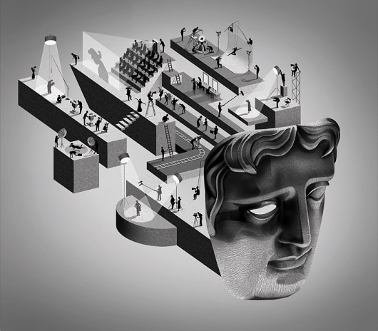 Studio Small #monotone #illustrated #bafta