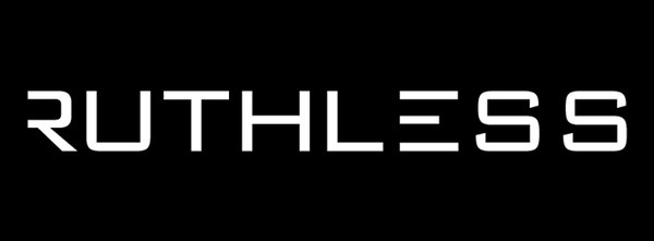 Ruthless MC logo #logotype #white #black #simple #monochrome #on #minimal #logo #typography
