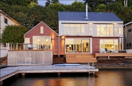 Beautiful Residence on Lake Washington Designed By Johnston Architects - Architecture Things #residential #house #architects #architecture #lake #johnston