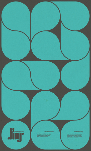 Free Will Society logo design/posters on the Behance Network #poster #branding