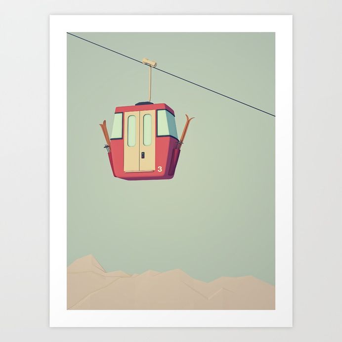 Powder Express Art Print
