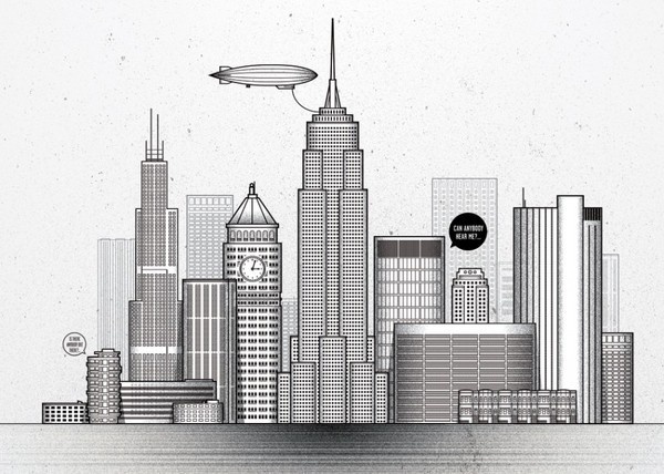 NYC in a postcard #design #travel #culture #illustration #nyc #postcard #local
