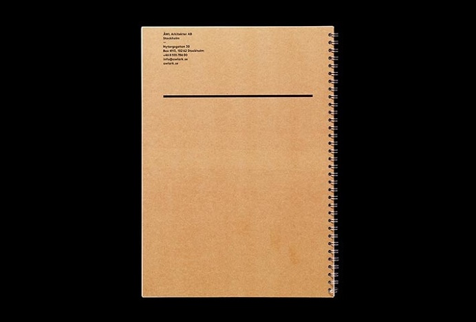 Ã…WL Arkitekter by Henrik Nygren #stationary #brand design #branding #presentation #book