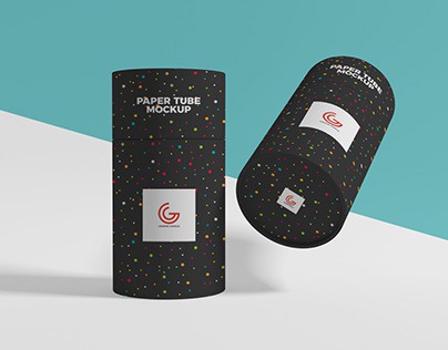 Free PSD Packaging Paper Tube Mockup Vol 1