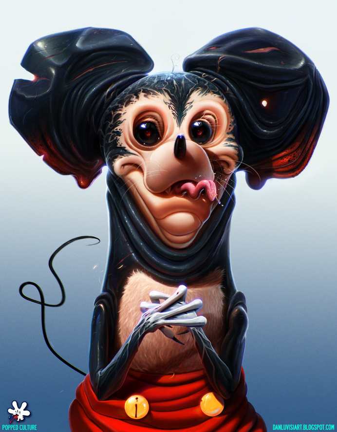 The Mouse - by DanLuVisiArt on deviantART #dan #mickey #luvisi #mouse