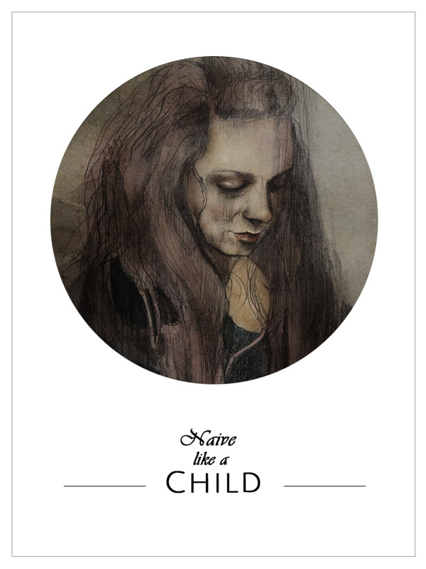 Illustration #dark #woman #drawing